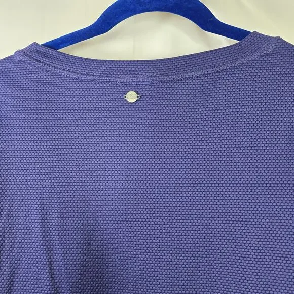 Calia by Carrie Underwood Bubble Mesh Athletic Purple Blue Tank Top Size 3X - Picture 6 of 7